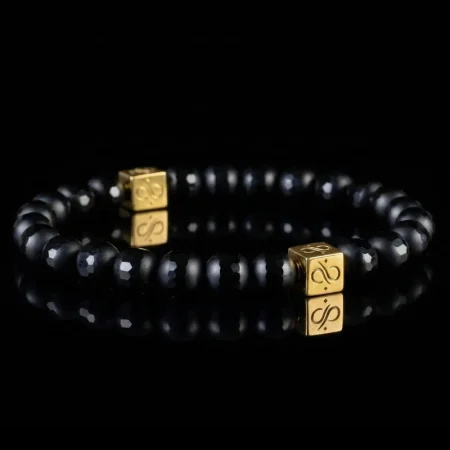 ONYX GOLD VERMEIL BRACELET II (8MM) SALE PRICE635 USD